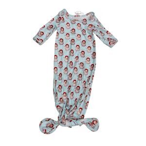 NWT Swoon Baby 3M Vintage Santa Gown in Blue